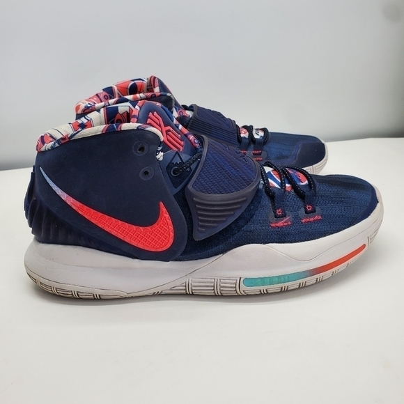 Nike Kyrie 6 “Team USA” Blue Red White Shoes Men Size 9 Irving BQ4630-402 - Picture 16 of 16